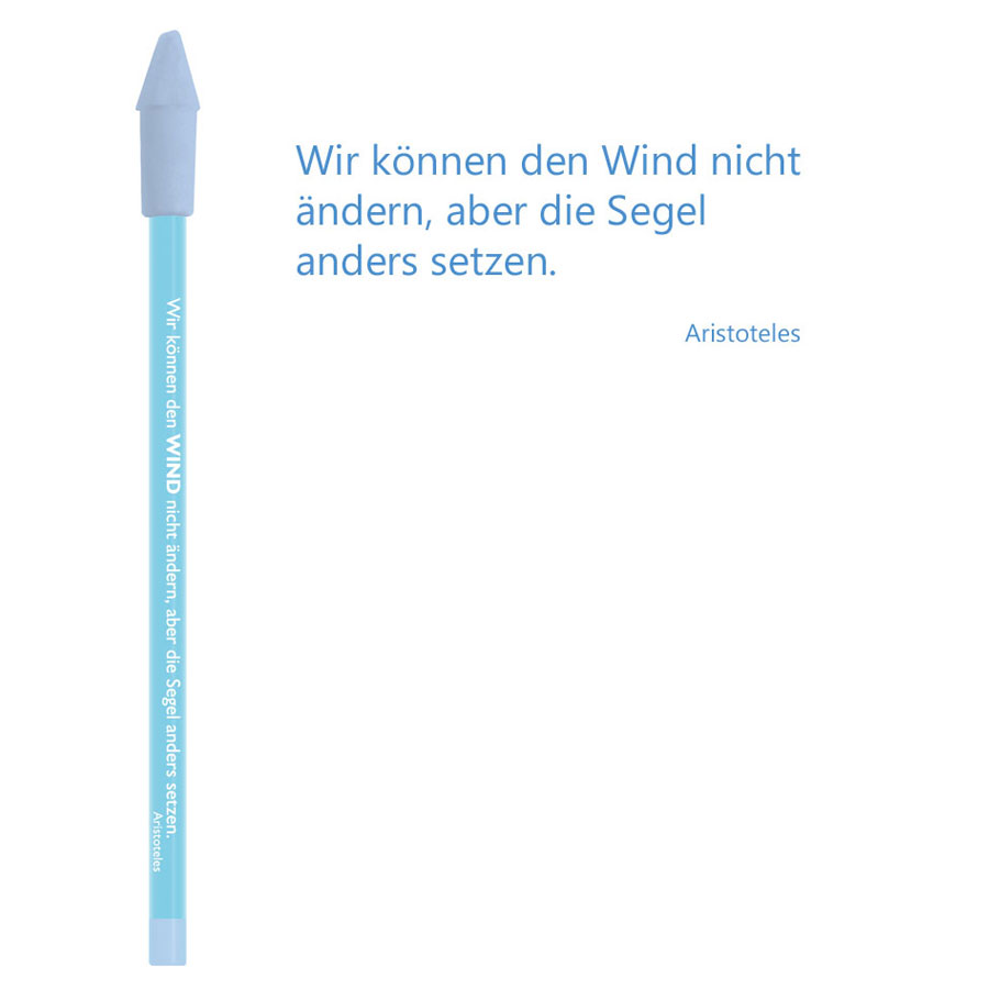 Bleistift blau Aristoteles