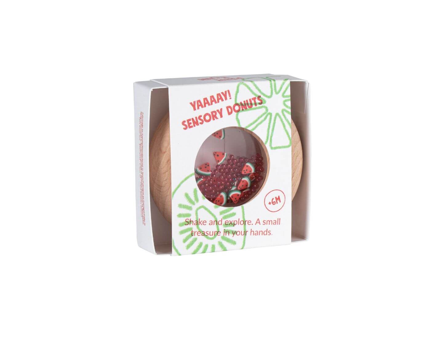 Sensorik-Donut Wassermelone