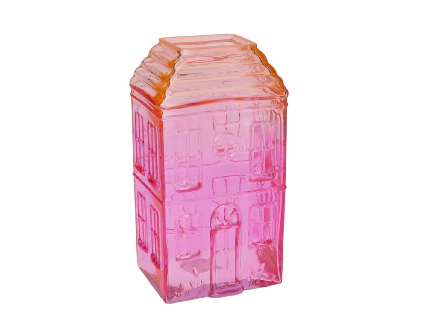JACQUARD Vase Haus (25cm) - Pink