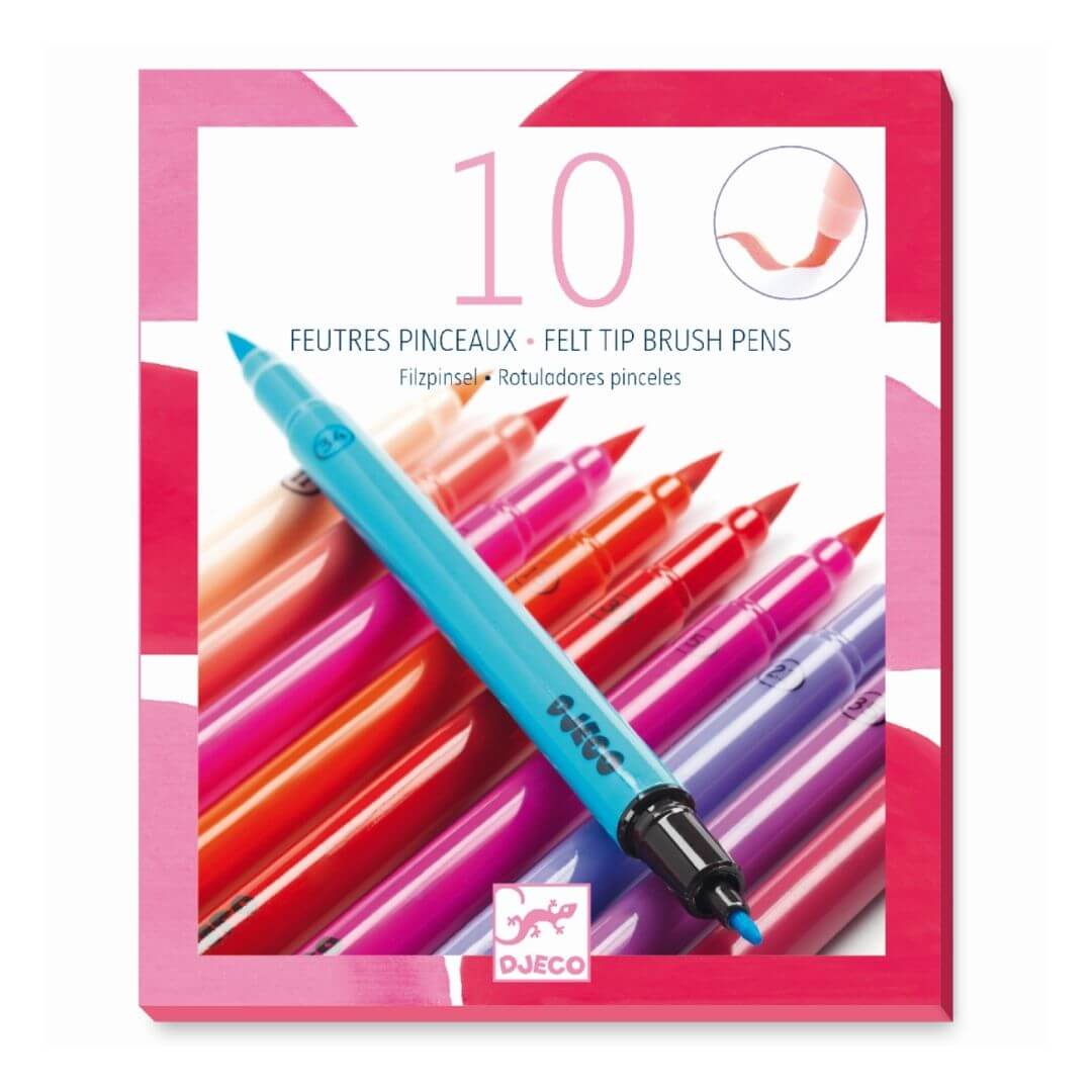 Faser1-1 10 Filzstifte Filzpinsel