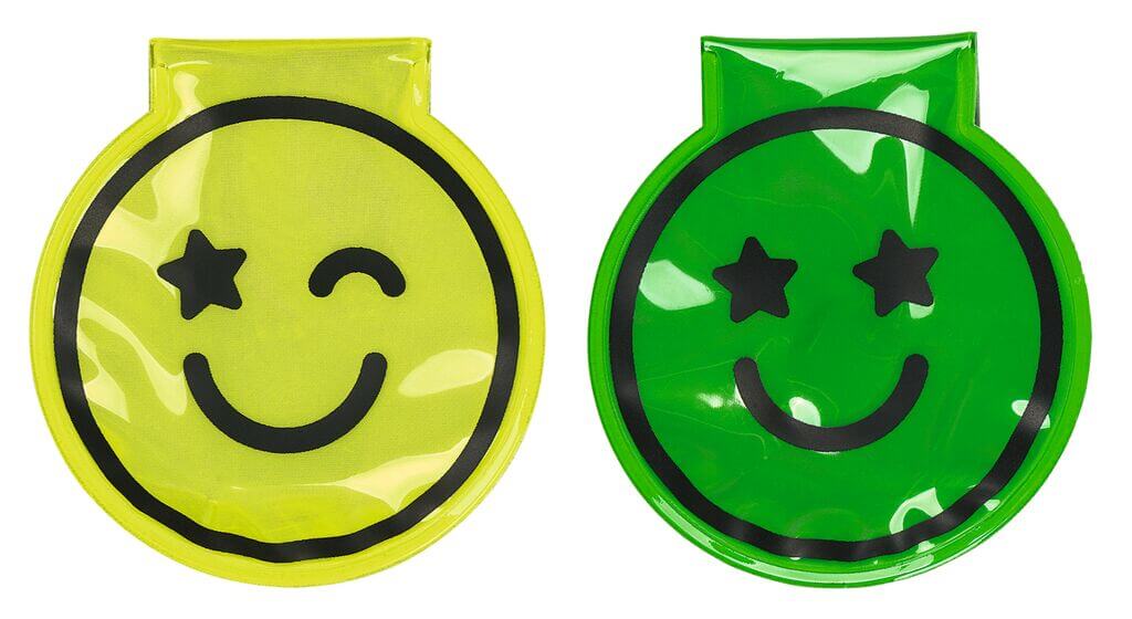 Magnet Clips mit LED Smile