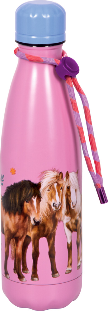 Isolierflasche life is better... (ca. 0,5 l) - Pferdefreunde