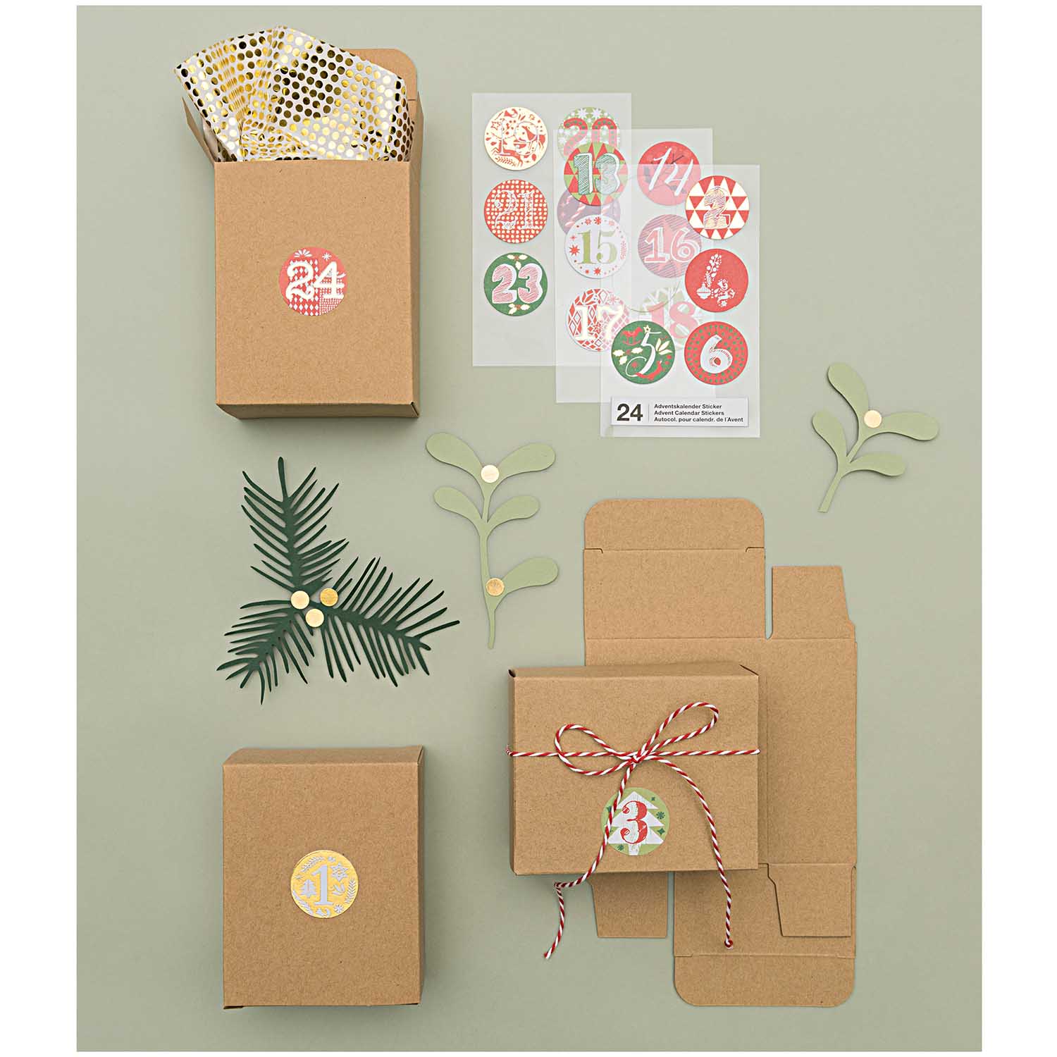 08792-78-92_M_1 Paper Poetry Adventskalender Boxen Set 24teilig