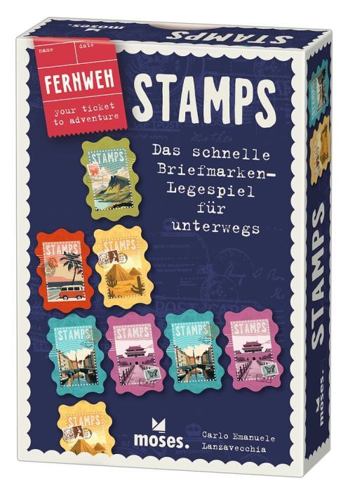 Fernweh STAMPS - schnelles Legespiel für unterwegs