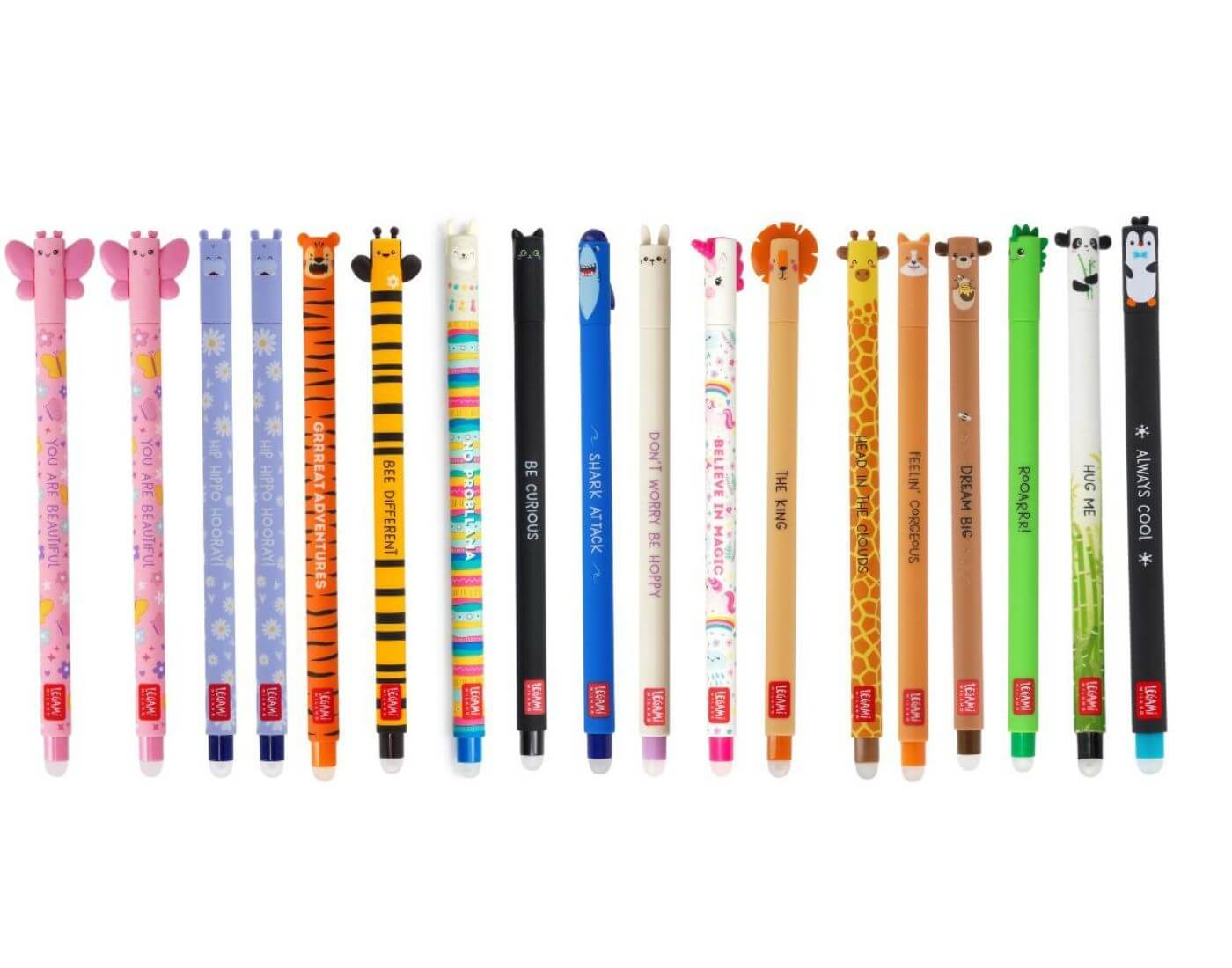 Legami Radierbare Stifte Bundle - Set mit 18 löschbaren Gelstiften