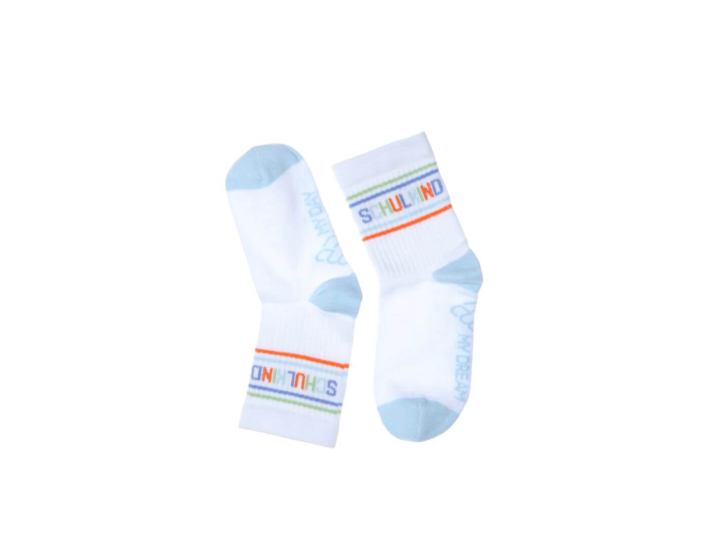 Socken SCHULKIND blau - Größe 27-32 (5-7 Jahre) 