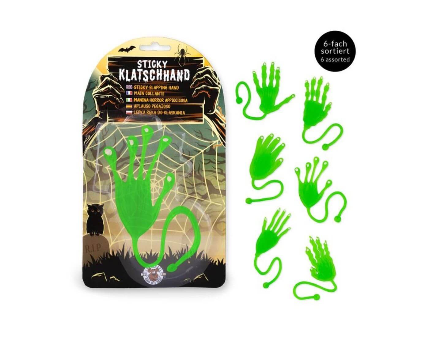 ZOMBIE ZONE Sticky Klatschhand (einzeln) ZOMBIE ZONE Sticky Klatschhand (einzeln)