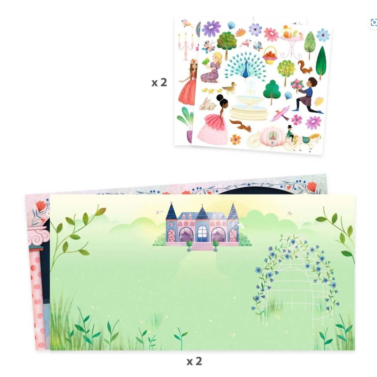 p3-1 Stickerbuch: Leben im Schloss