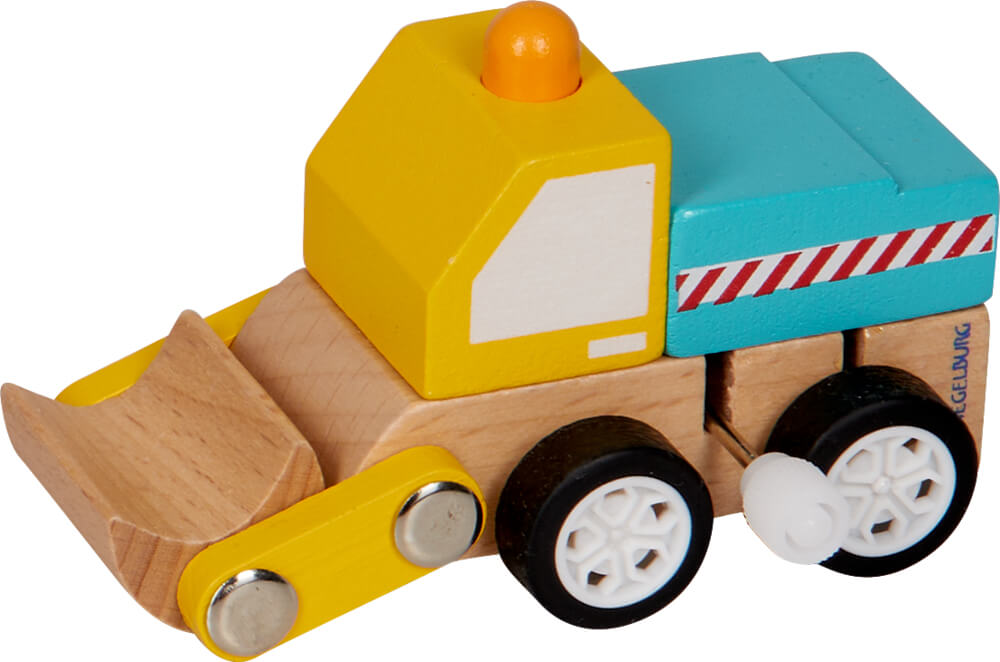 Baustellenfahrzeug zum Aufziehen - Bunte Geschenke (einzeln)