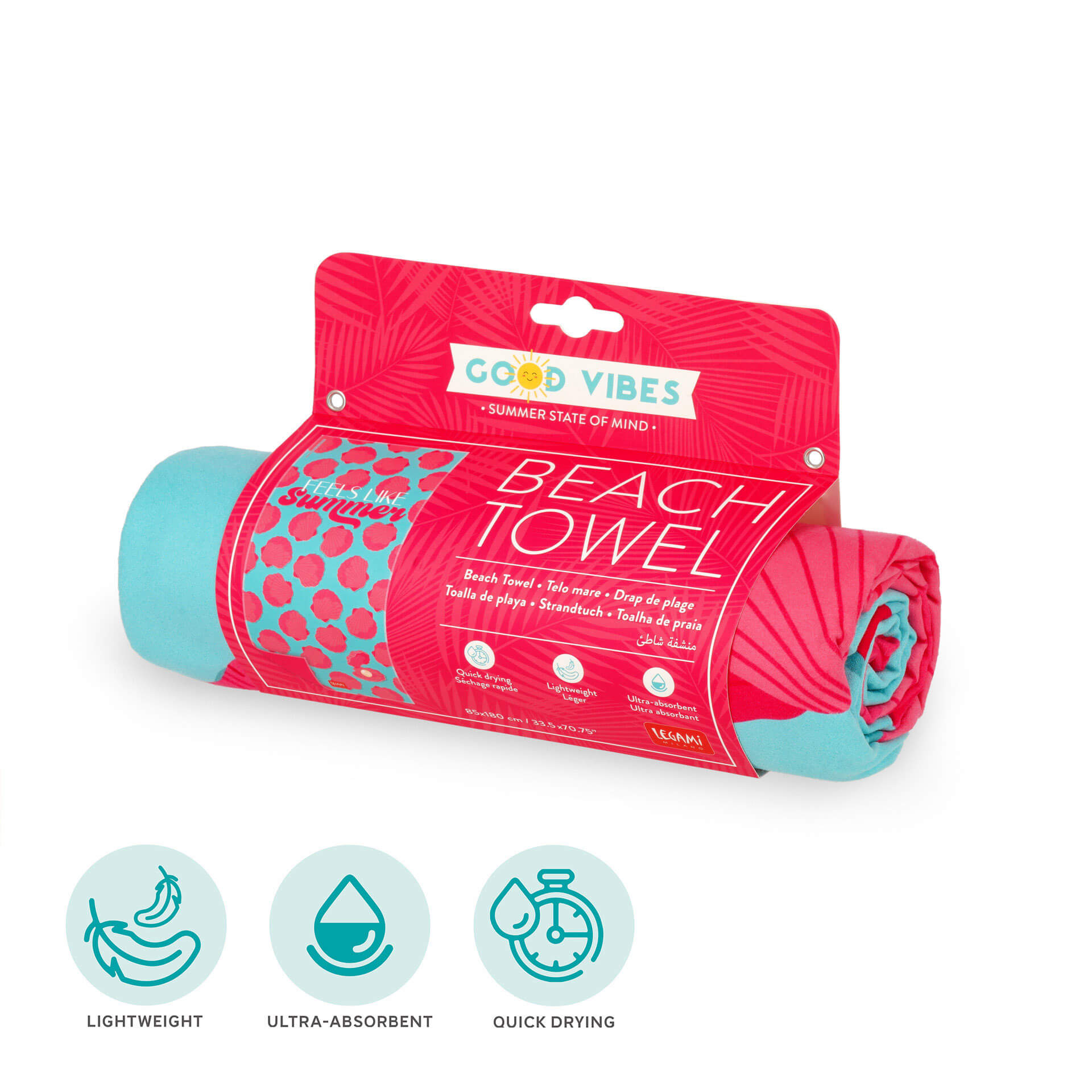 Strandtuch - Good Vibes - Seashell Strandtuch - Good Vibes - Seashell