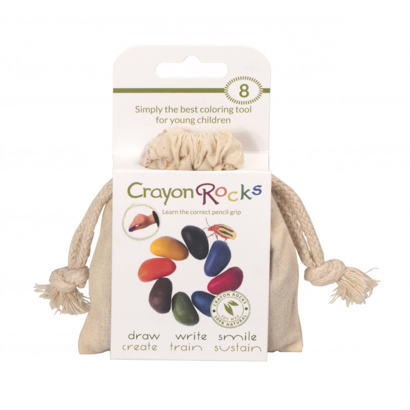 Crayon Rocks Wachsmalsteine Mini, 8 Farben