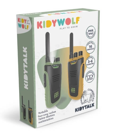 Walkie-Talkies mit Taschenlampe grün/orange Walkie-Talkies mit Taschenlampe grün/orange