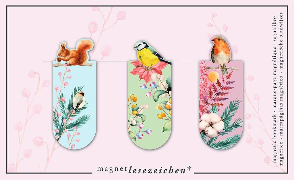 Magnetlesezeichen Bird Romance Magnetlesezeichen Bird Romance
