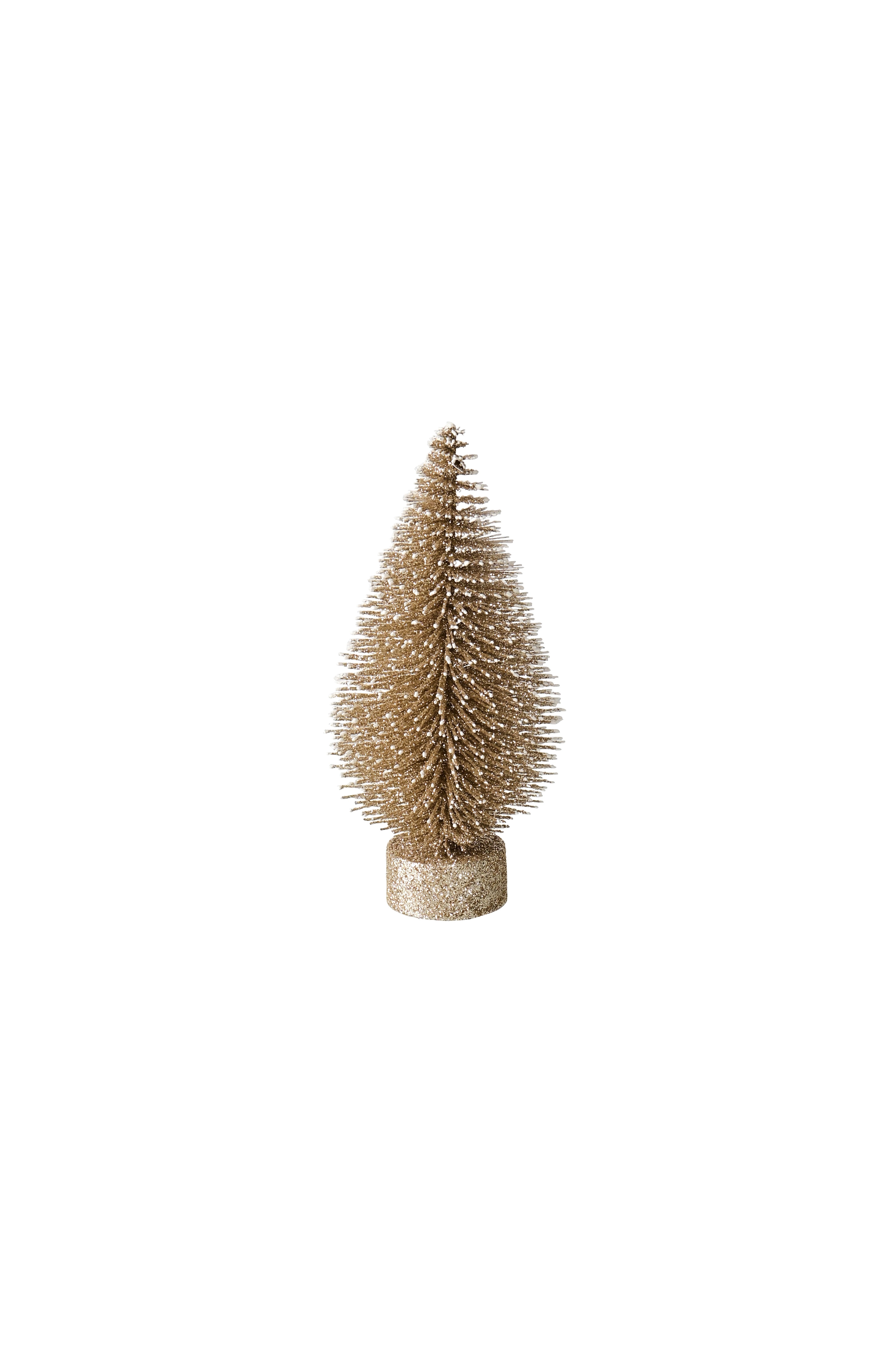 Seoul, Tannenbaum Dekobaum mit Glitzer, H15cm, gold