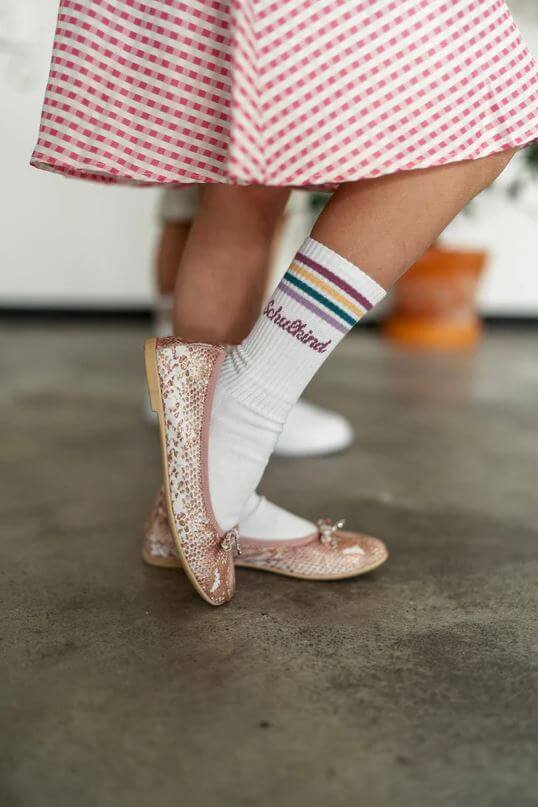 Socken - Schulkind | plume/rosa Größe 31-34