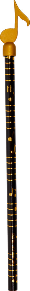 Bleistift mit Topper Notenschlüssel & Note - All about music (einzeln)