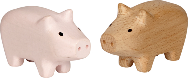 4029753140258 Mini-Holzschweinchen Viel Glück (einzeln)