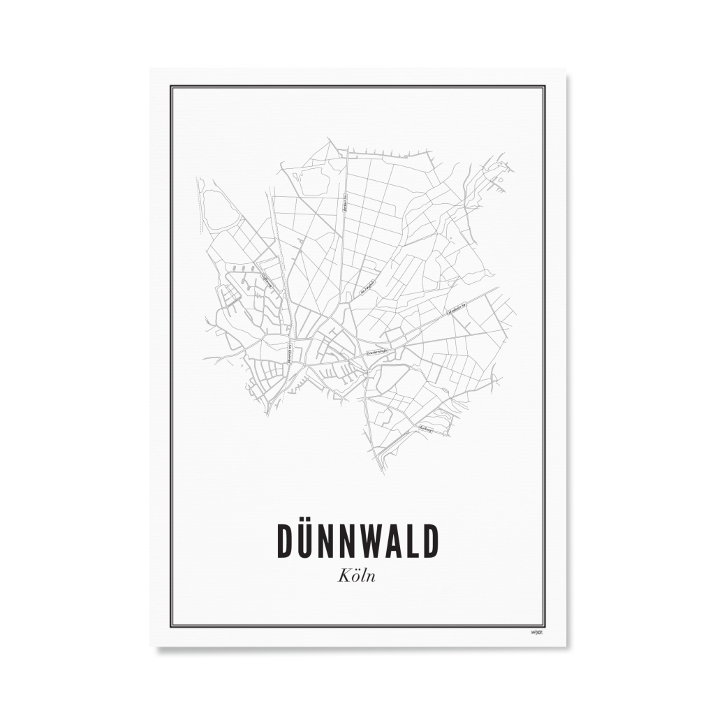 Poster KÖLN - DÜNNWALD 21 x 30 cm