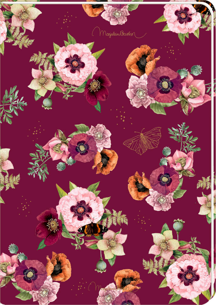 Notizhefte DIN A5 - Blütenzauber (M. Bastin) (einzeln)