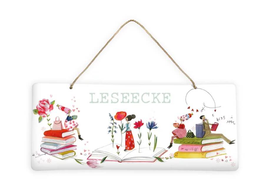 Blechschild Lesefreude