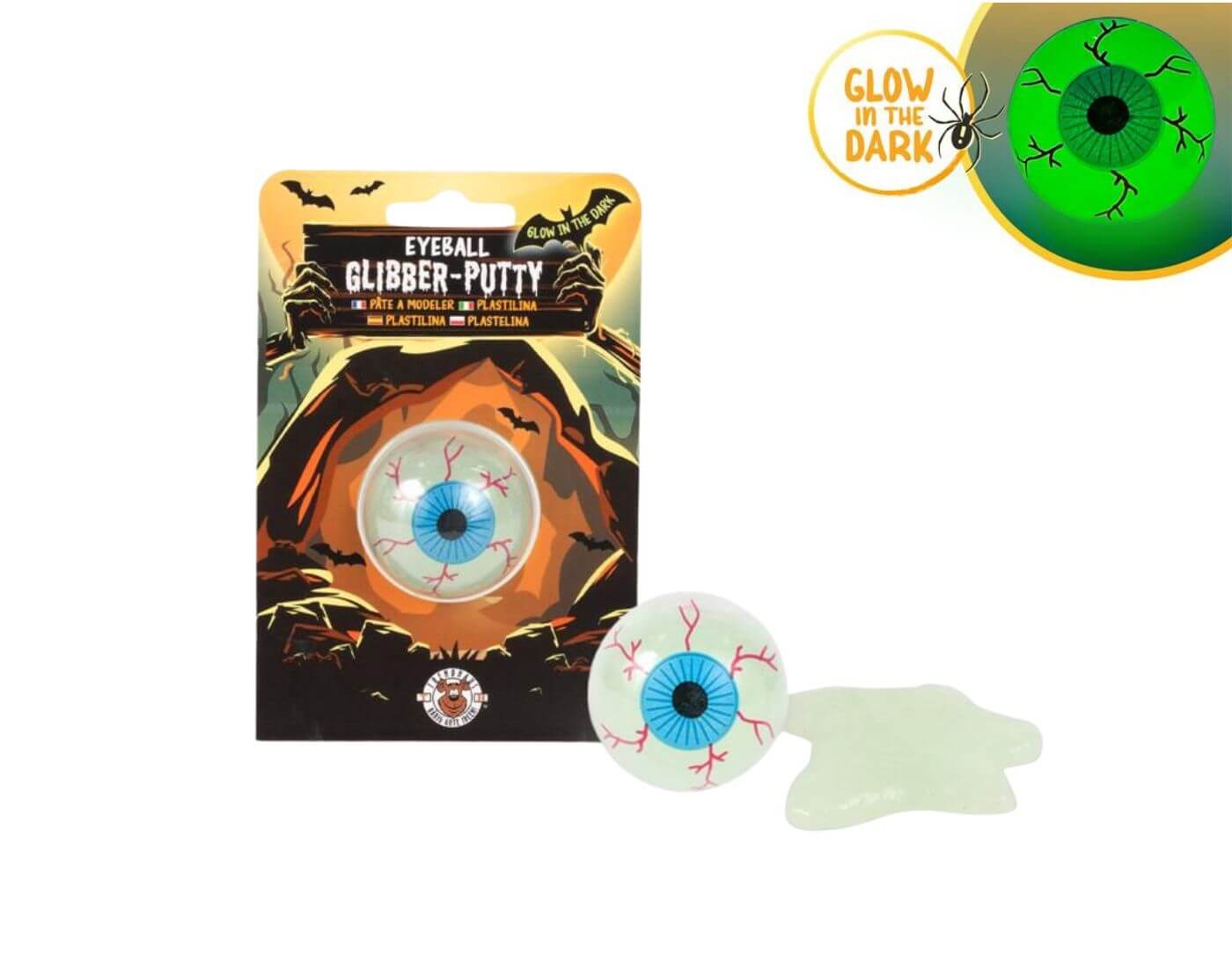 ZOMBIE ZONE Glibber-Knete Eyeball nachtleuchtend ZOMBIE ZONE Glibber-Knete Eyeball nachtleuchtend