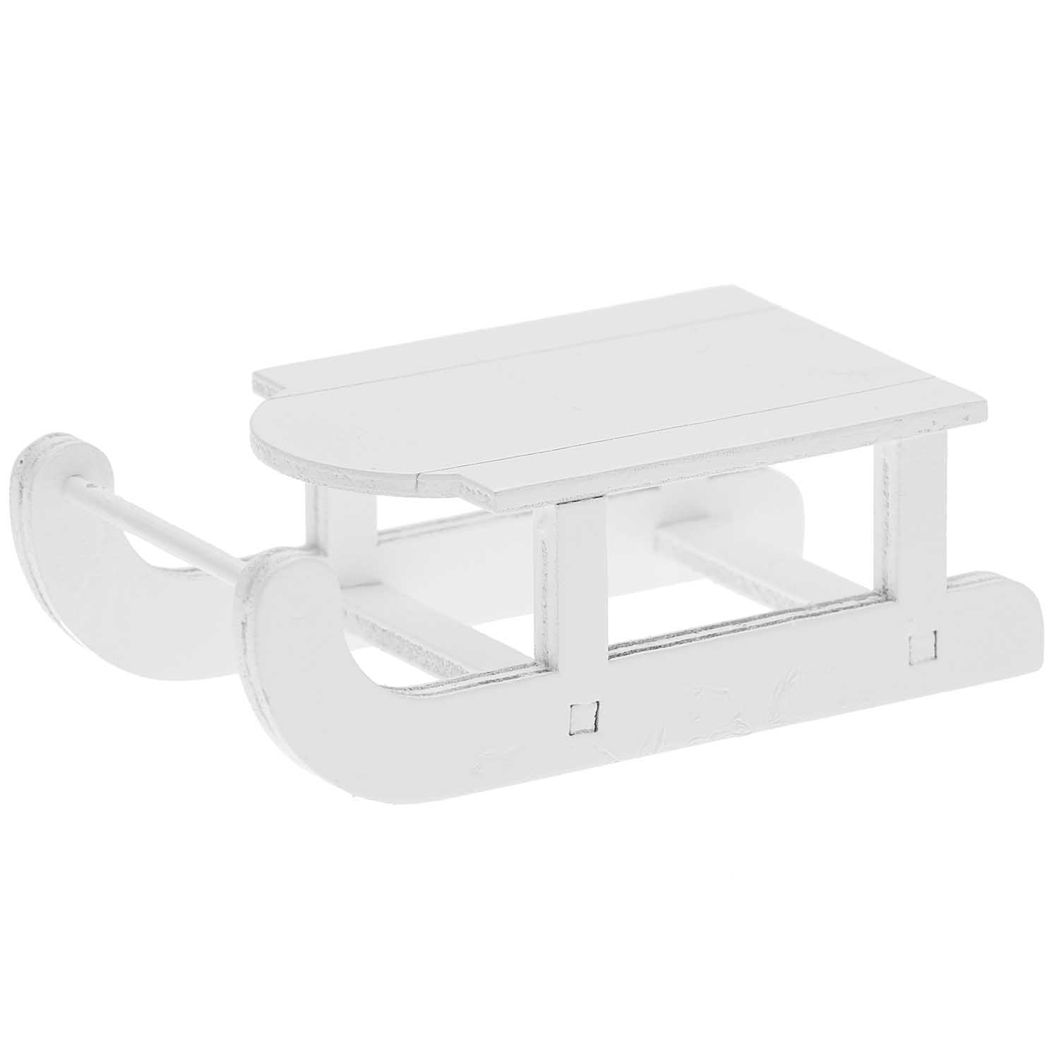 500369_1 Miniatur Schlitten 7,5x4x2,5cm - Wichtel- und Puppenhaus