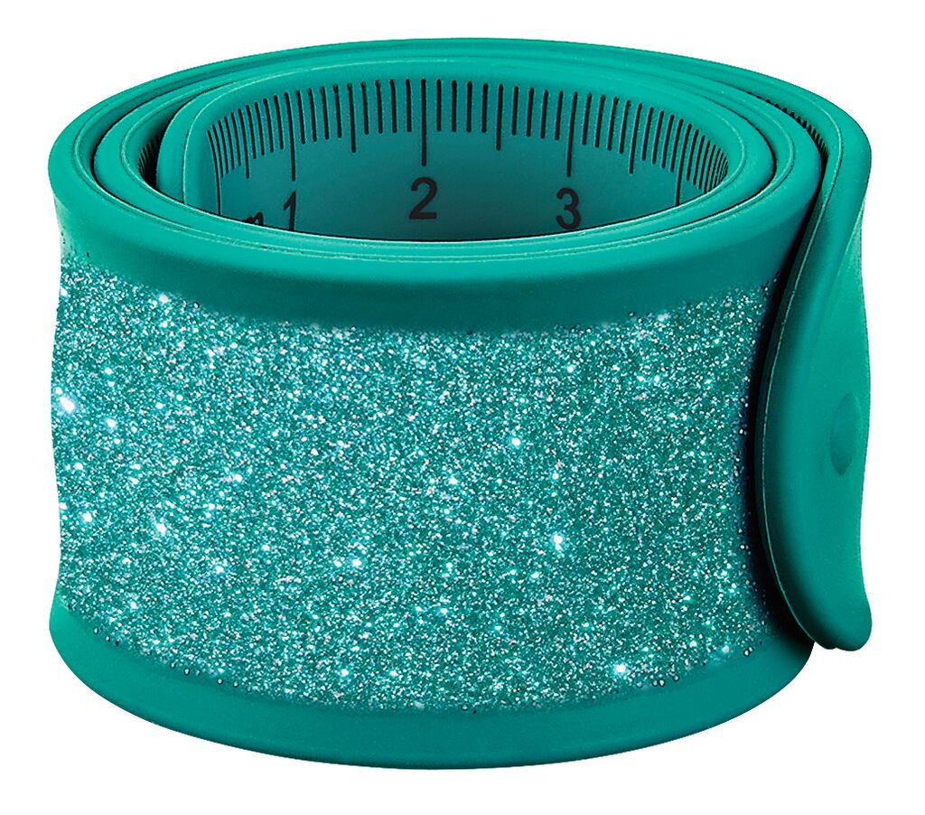 26199_tuerkis Schnapp-Armband Lineal (versch. Farben)