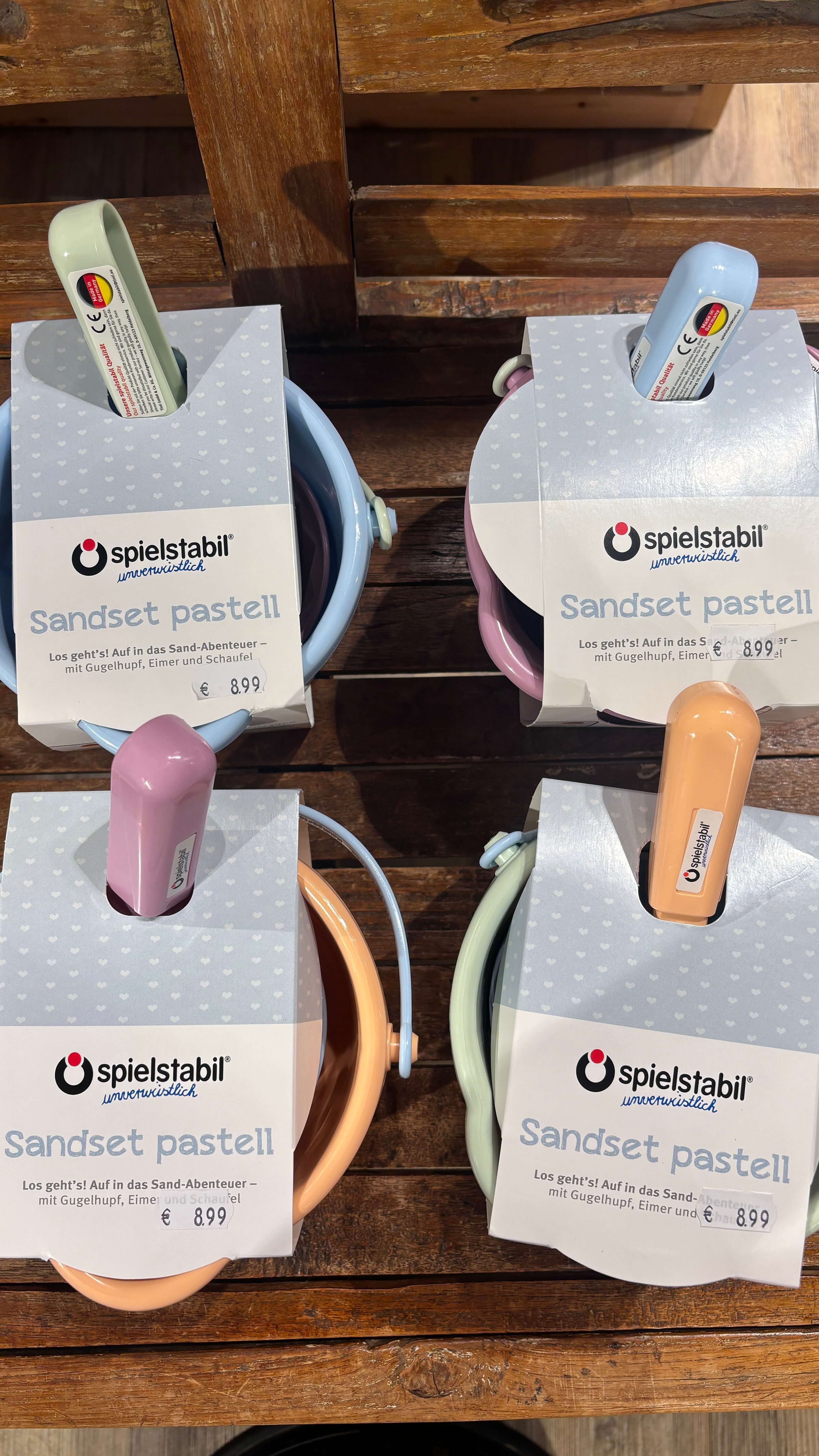 Sand-Set pastell 3teilig (versch. Farben)