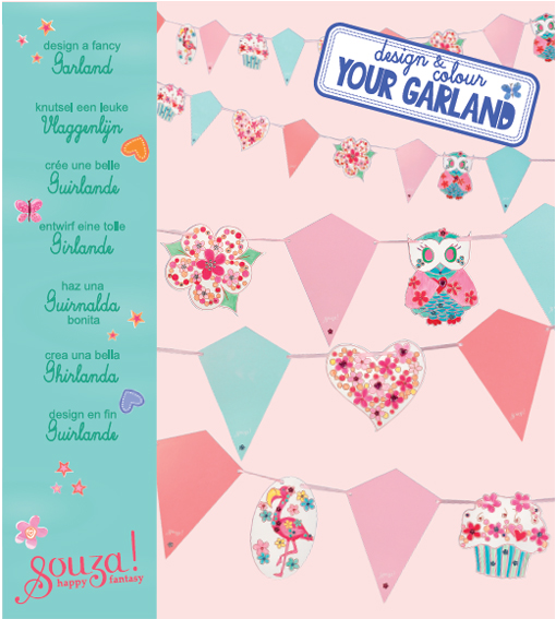 104317 Bastelset Wimpelkette Floral