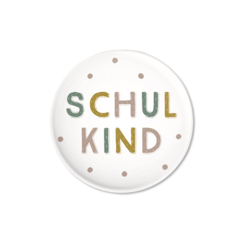 Button "Schulkind" rose-senf-mint