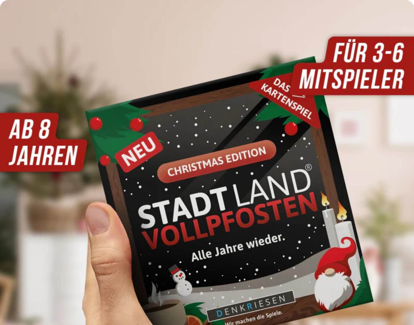 STADT LAND VOLLPFOSTEN® - Kartenspiel - CHRISTMAS EDITION - "Alle Jahre wieder."