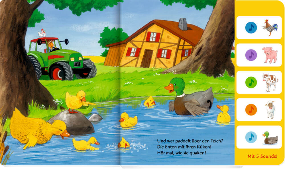 9783649646525_1 Kerstin M. Schuld: Hör mal, wer da kräht und quiekt! (Soundbuch)