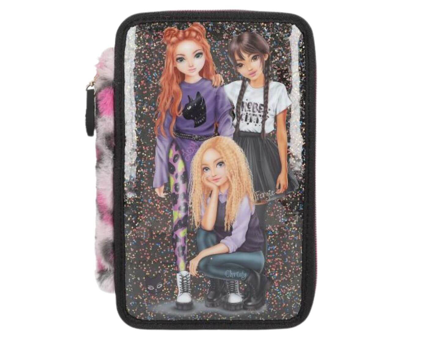 TOPModel 3 Fach Federtasche REBEL KITTY