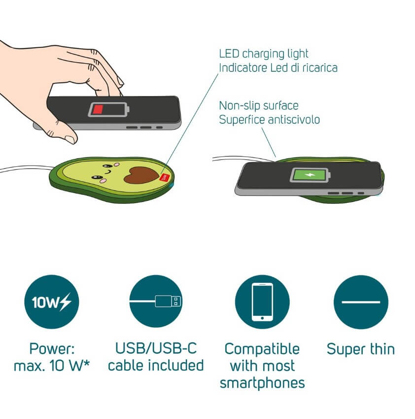 avo4-1 Kabellose Aufladestation - Avocado