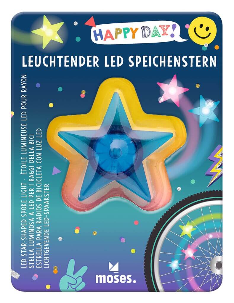 Happy Day Leuchtende Speichensterne LED (einzeln)