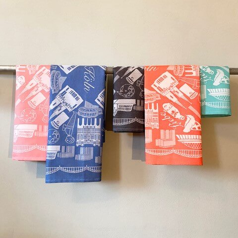 Citytowel / Geschirrhandtuch Kölsche Liebe - blau