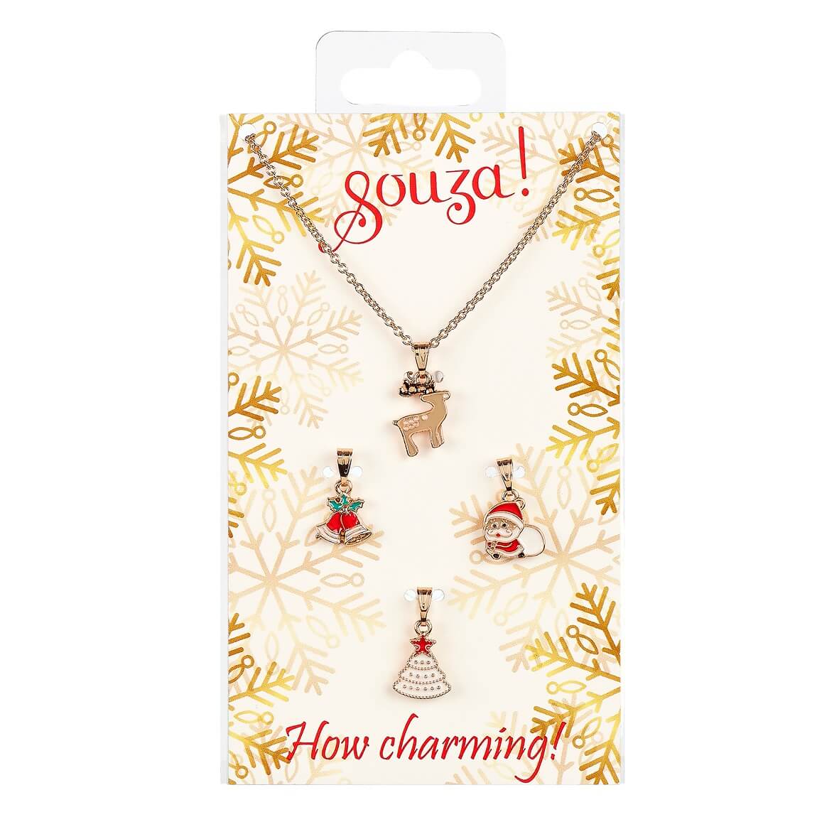 Geschenkset Weihnachten - Kette mit Anhänger + 3 Anhänger