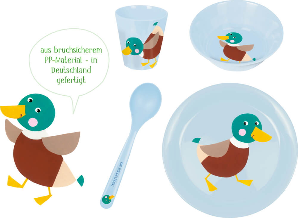 Geschirr Geschenkset Ente - Freche Rasselbande