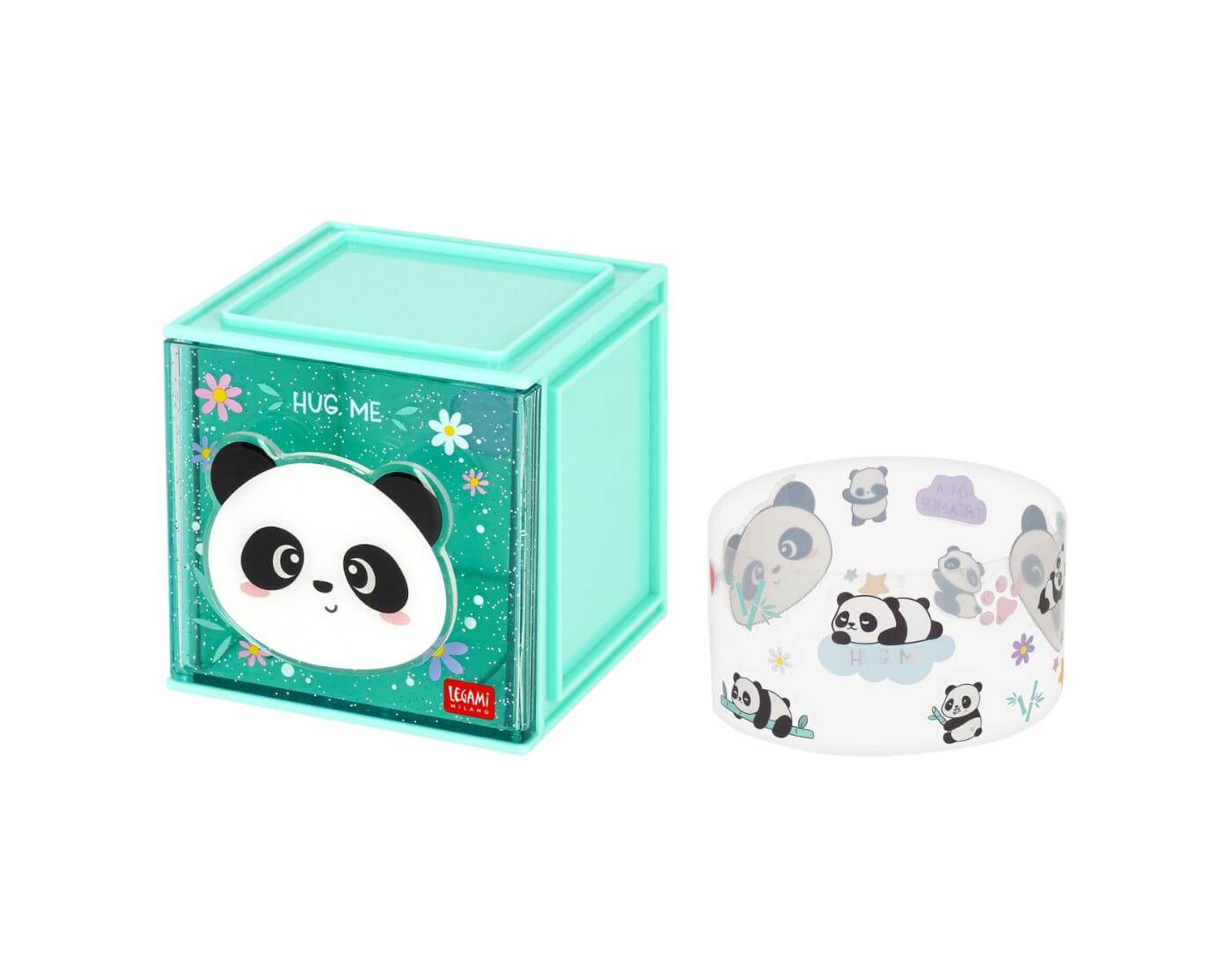 Erweiterbare Schreibtischbox - Cutie Cube Panda
