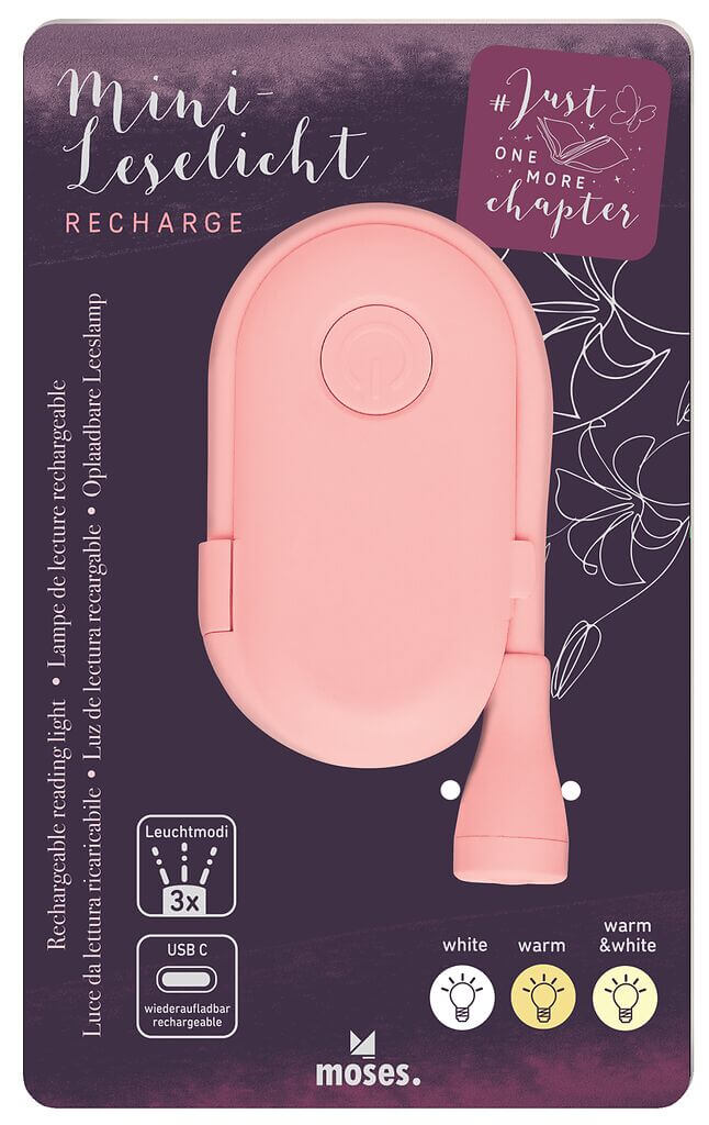 Just One More Chapter Mini-Leselicht Recharge Lesezauber (einzeln)