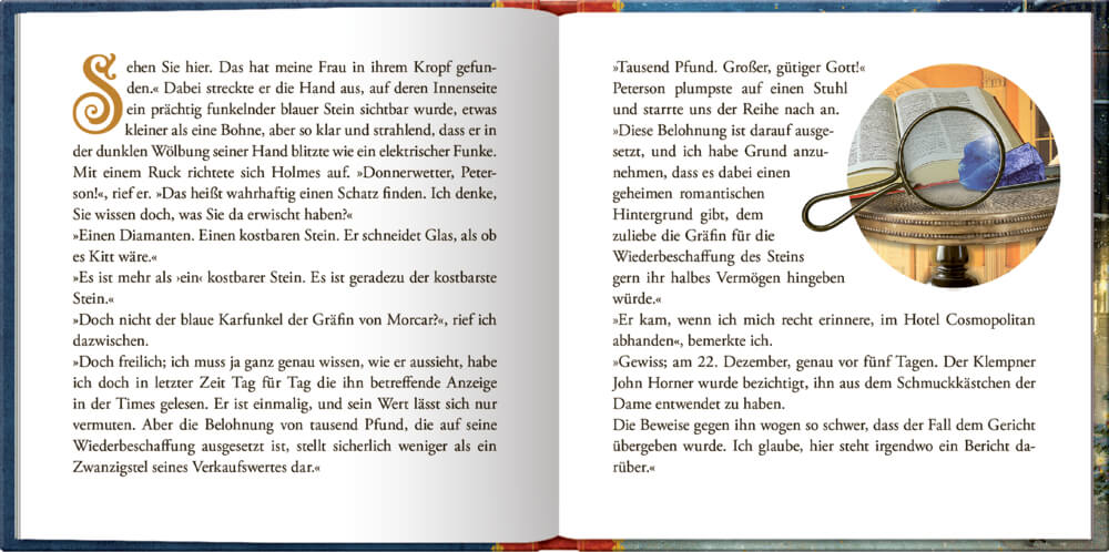 9783649647720_1 Sherlock Holmes - Der blaue Karfunkel - Adventskalenderbuch (Behr)