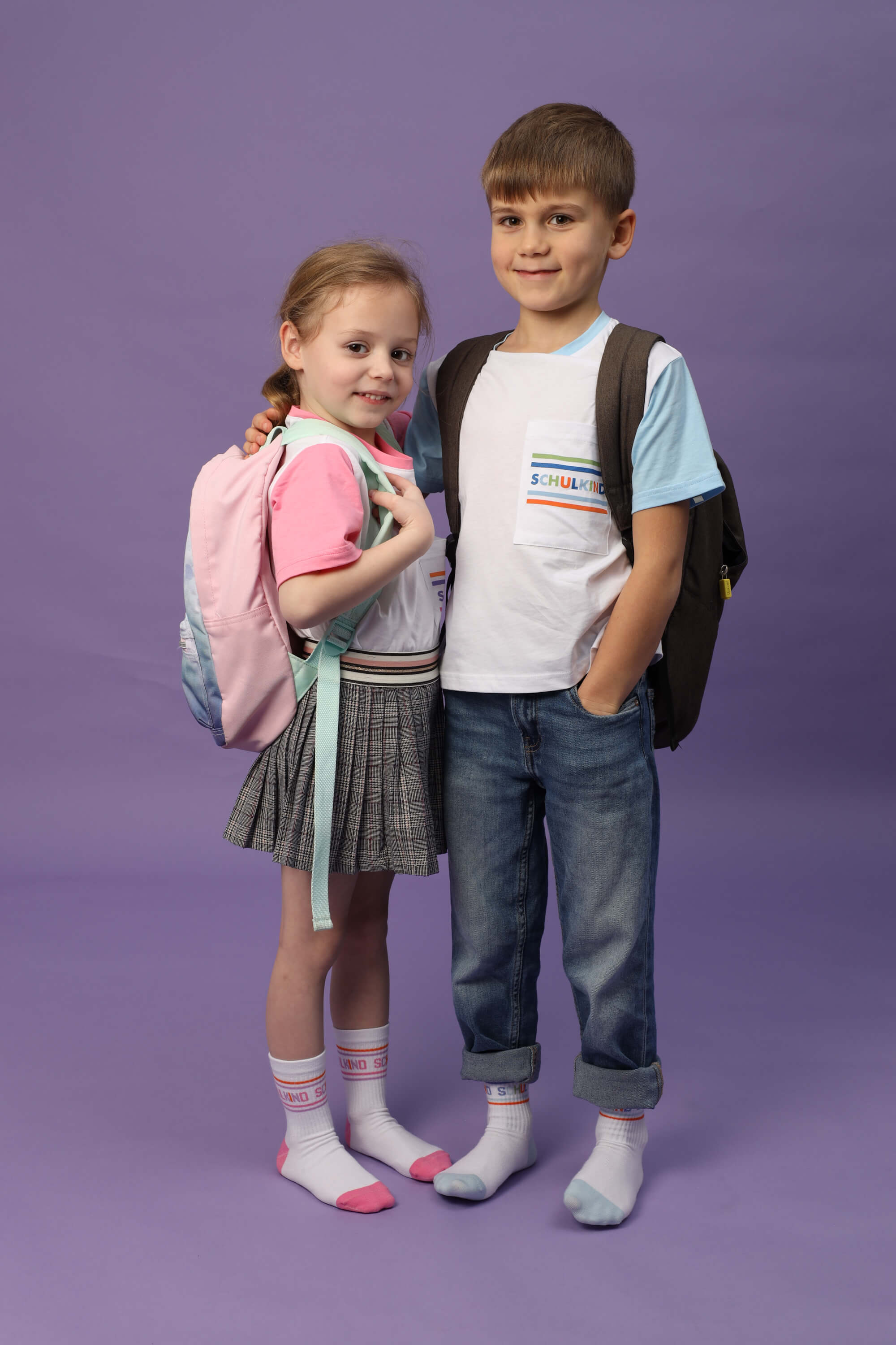 Schulkind Shirt blau Gr. 110/116 - 5-6 Jahre