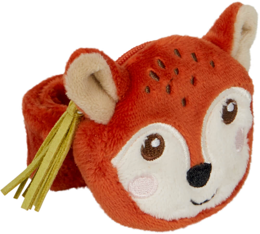 Schnapparmband mit Fach - Wintertiere im Weihnachtswald (einzeln)