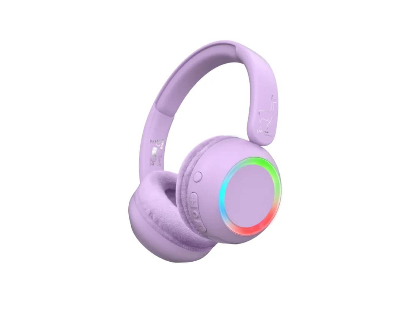 Kabellose Kopfhörer mit Licht - Lila