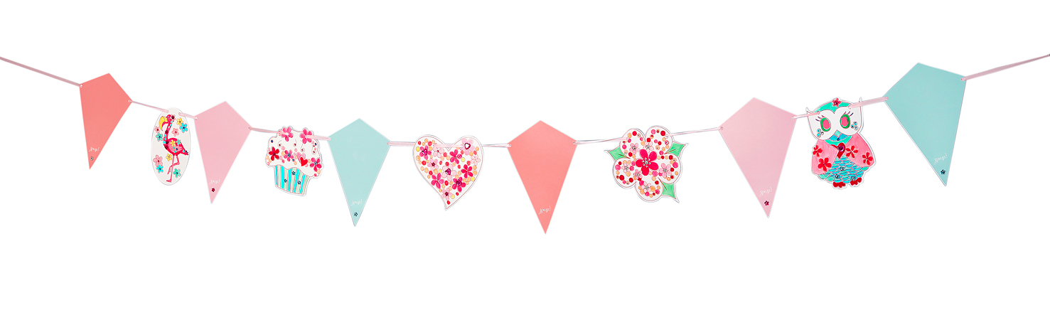 104317_01 Bastelset Wimpelkette Floral