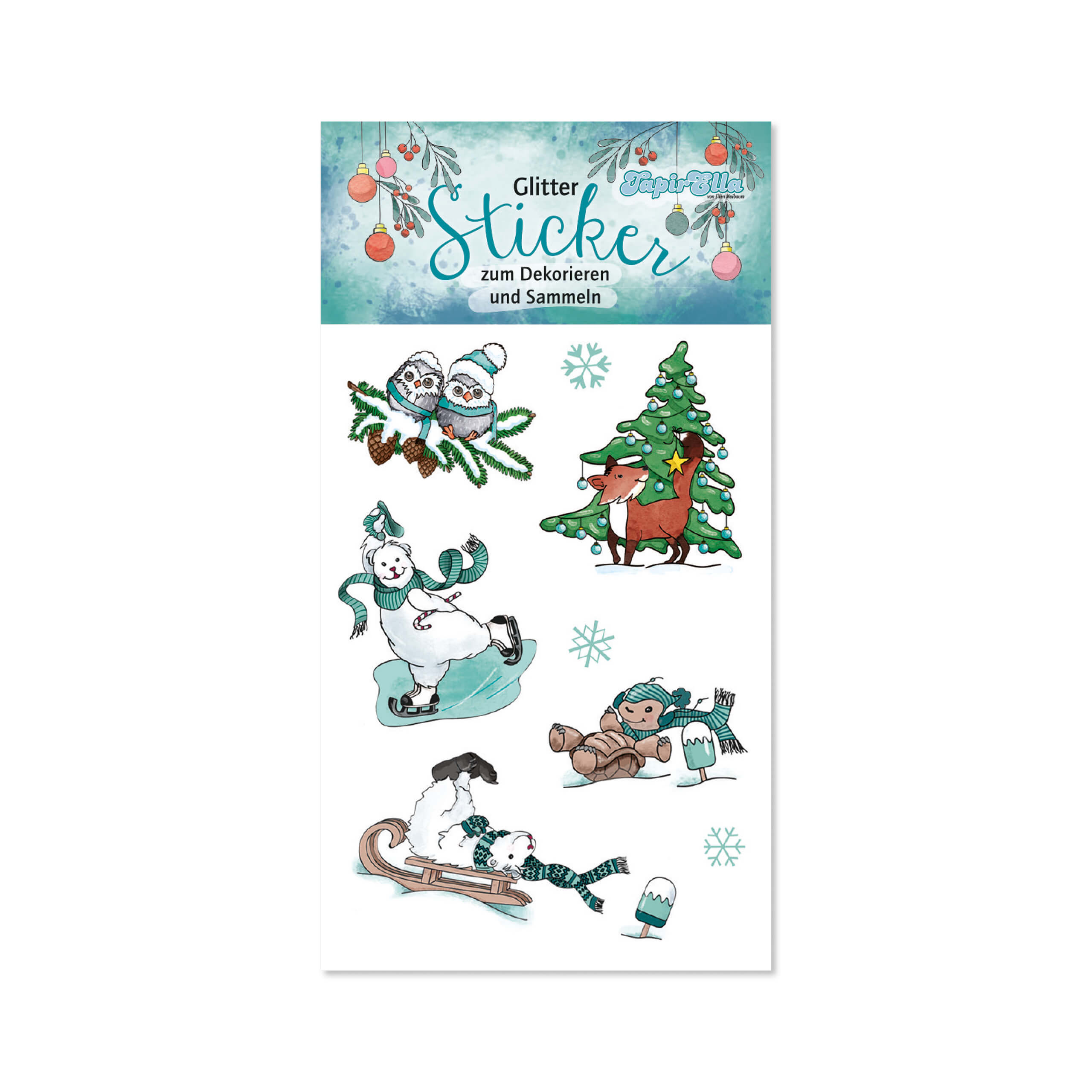72329-1 Glitter-Sticker, Weihnachten 1