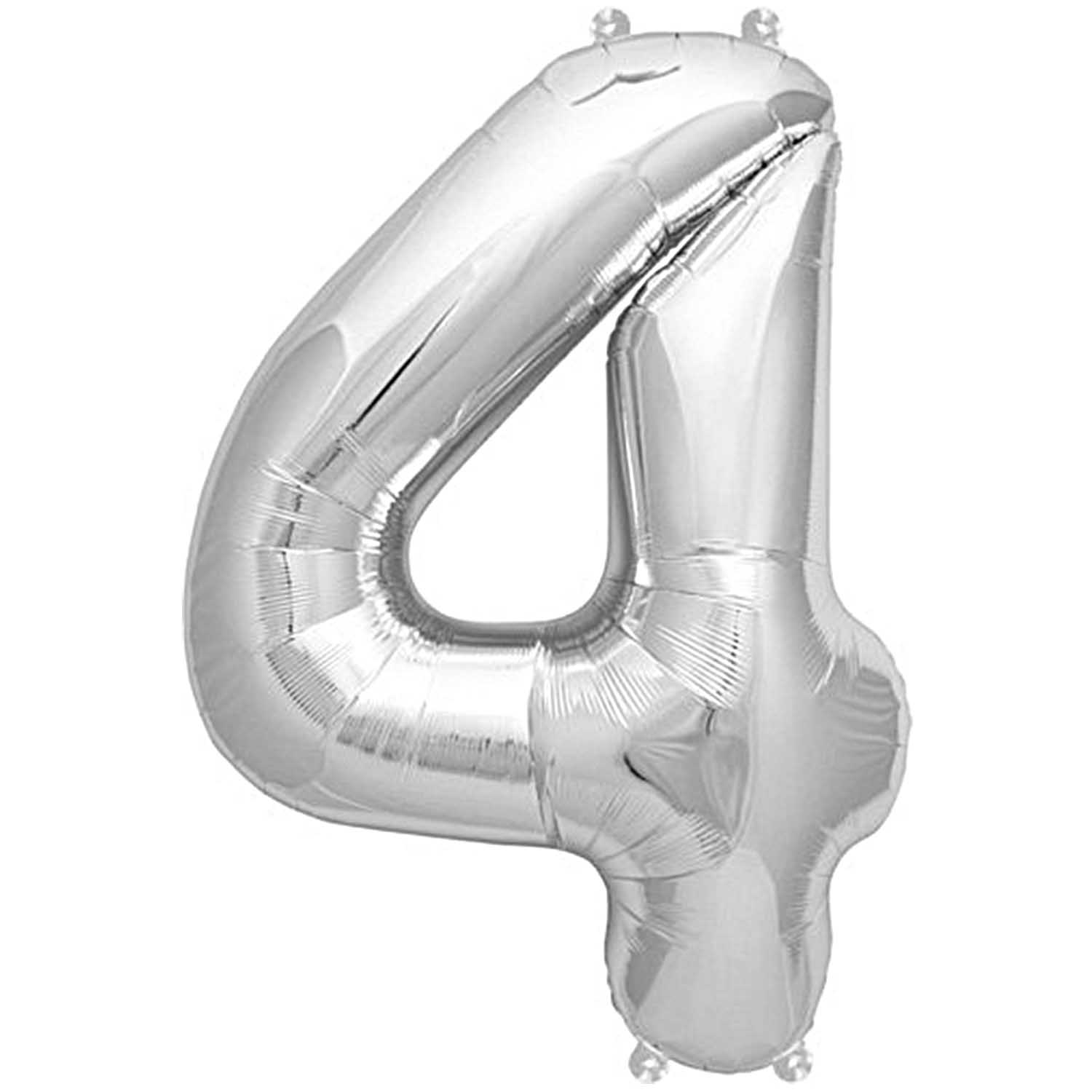 Folienballon 4 silber