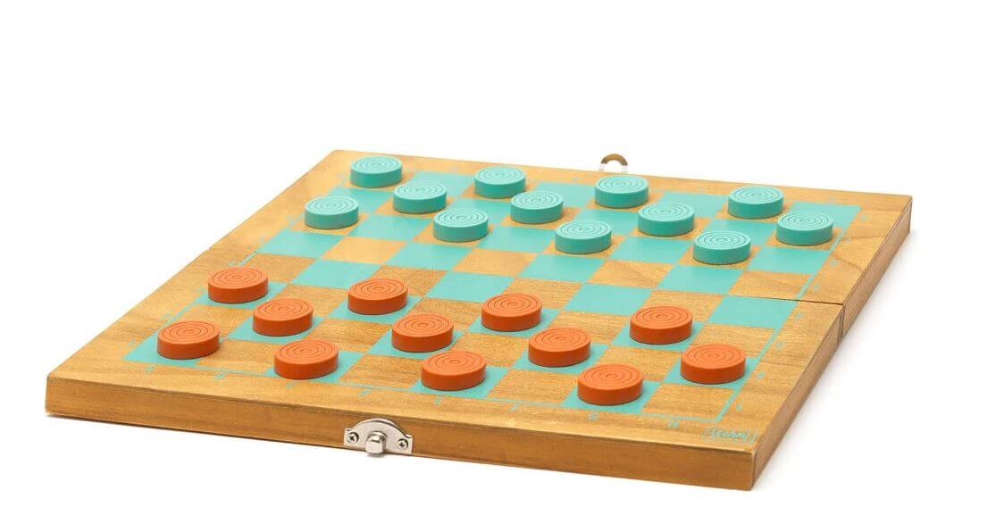2-in-1-Schach- und Damespiel