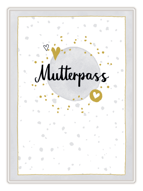Mutterpasshülle - Mutterpass (grau)