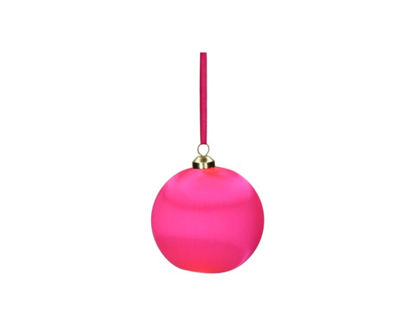Chinois, Weihnachtskugel, 8cm neon pink